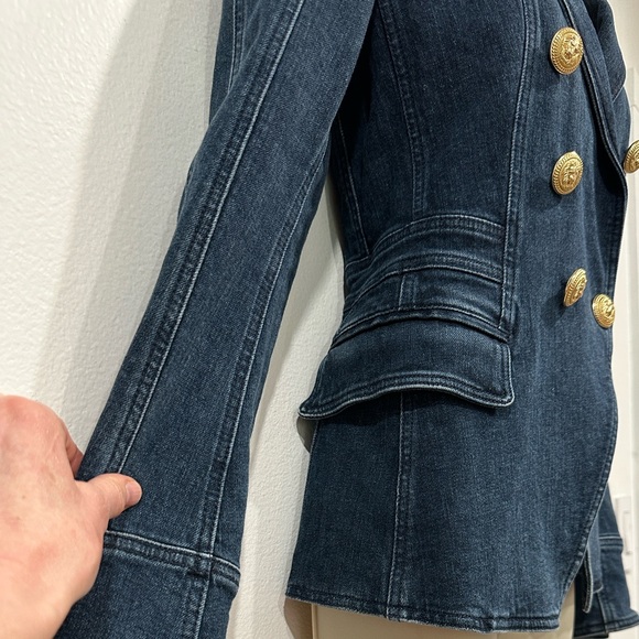 Like New! Authentic Balmain Denim Blazer - Picture 10 of 15